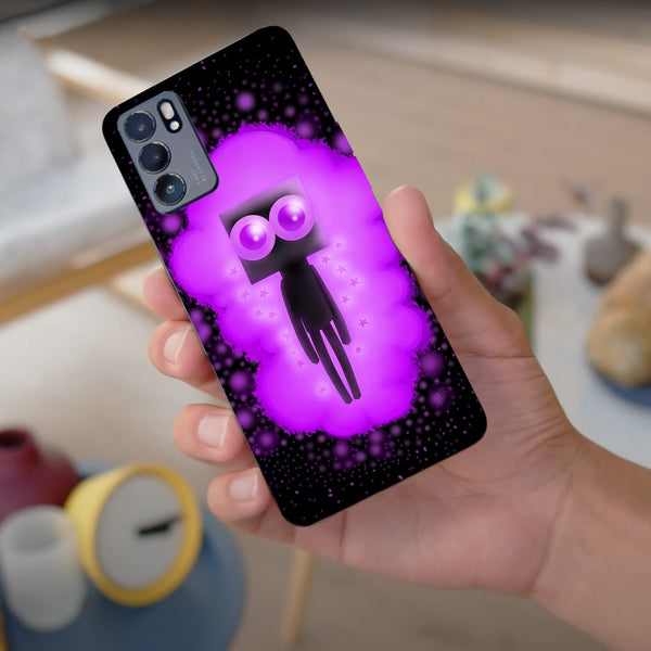 Husa compatibila cu Oppo Reno 5 4G model Cute Enderman, Silicon, TPU, Viceversa