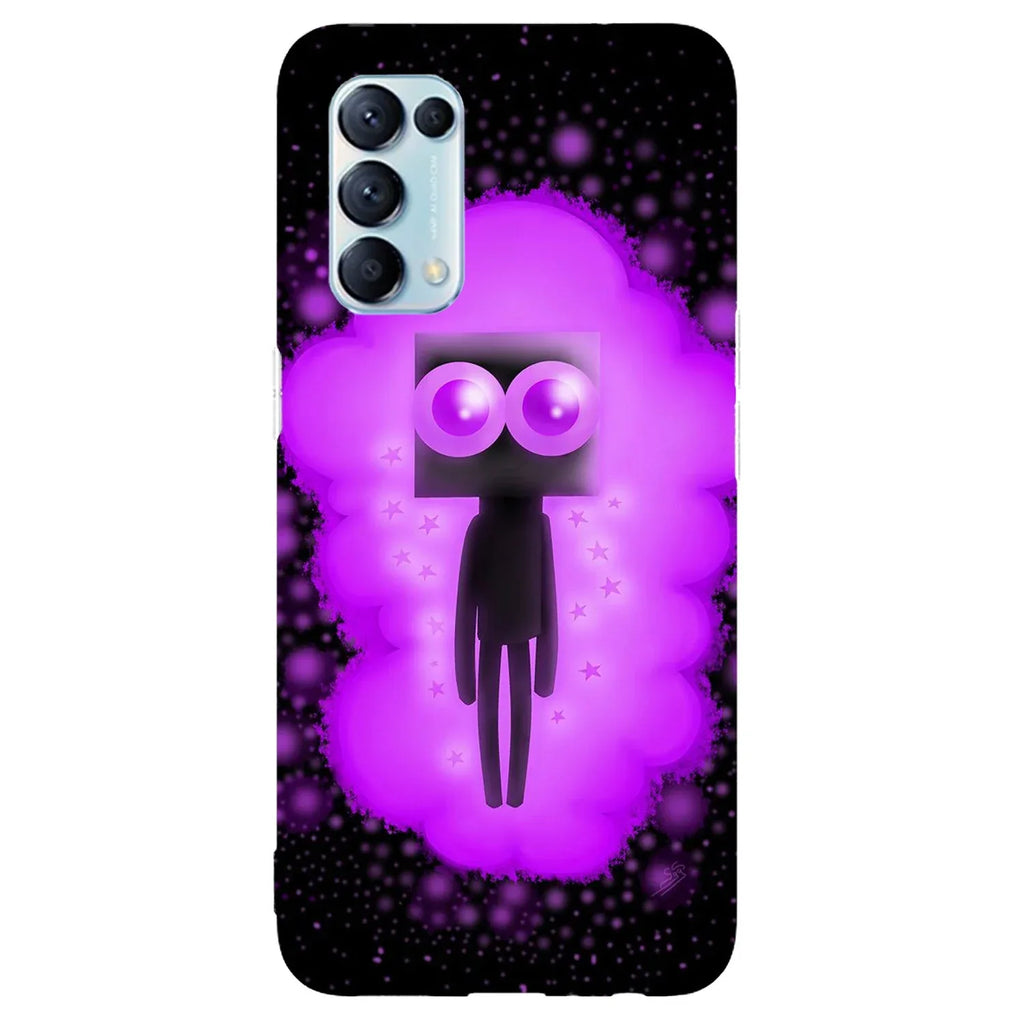 Husa compatibila cu Oppo A52 model Cute Enderman, Silicon, TPU, Viceversa - Viceversa