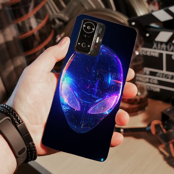 Husa compatibila cu Xiaomi Mi 11 Lite model Cyber Alien, Silicon, TPU, Viceversa