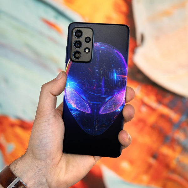 Husa compatibila cu Samsung Galaxy A73 5G model Cyber Alien, Silicon, TPU, Viceversa