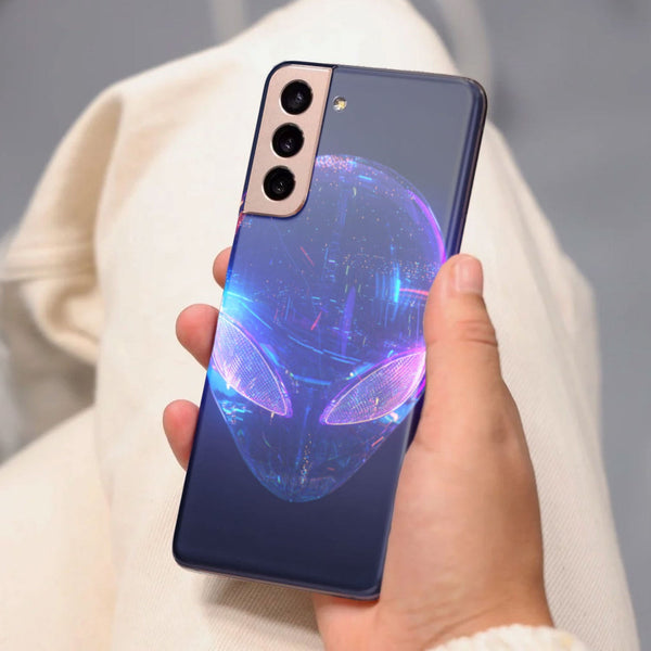 Husa Samsung Galaxy S21 FE model Cyber Alien, Silicon, TPU, Viceversa