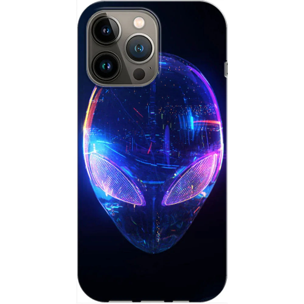 Husa compatibila cu Apple iPhone 14 Pro model Cyber Alien, Silicon, TPU, Viceversa - Viceversa