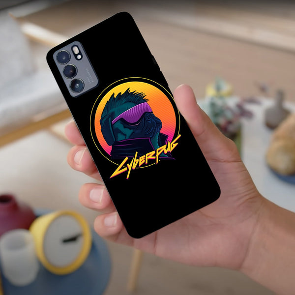 Husa compatibila cu Oppo Reno 5 4G model Cyberpug, Silicon, TPU, Viceversa