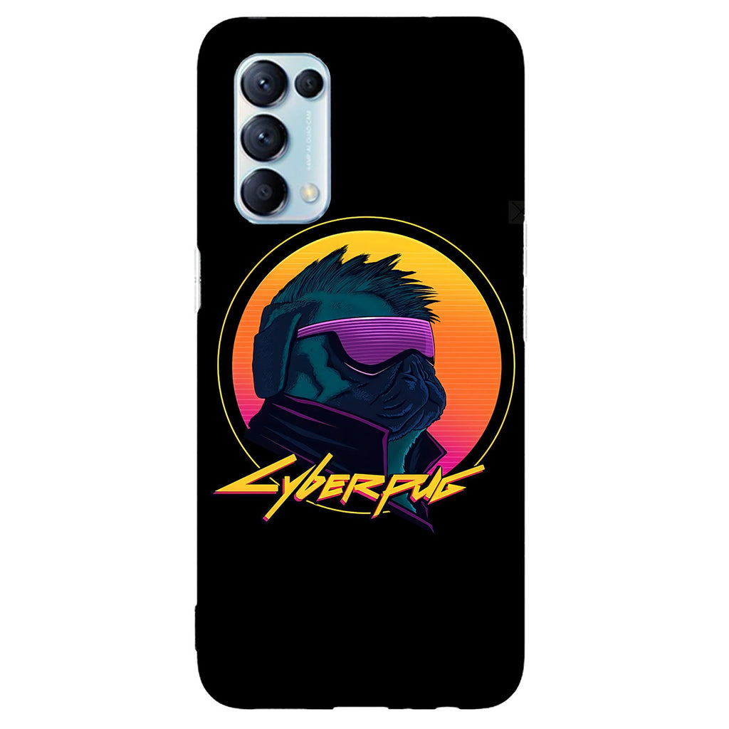 Husa compatibila cu Oppo Reno 5 4G model Cyberpug, Silicon, TPU, Viceversa