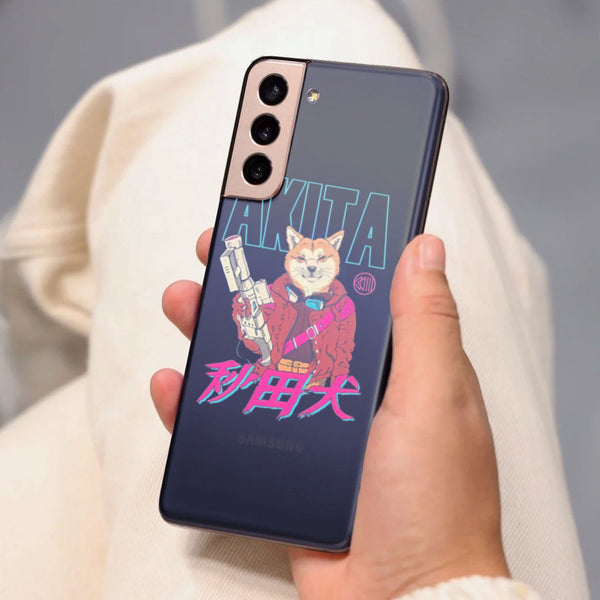 Husa Samsung Galaxy S21 FE model Cyberpunk Akita, Silicon, TPU, Viceversa