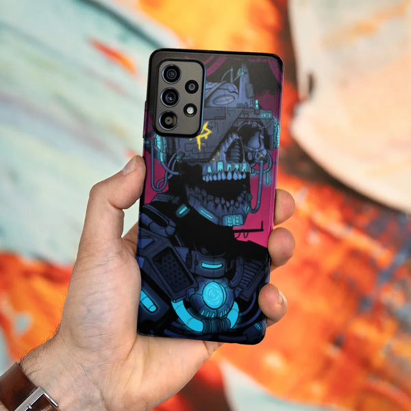 Husa compatibila cu Samsung Galaxy A53 5G model Cyberpunk Skull, Silicon, TPU, Viceversa - Viceversa