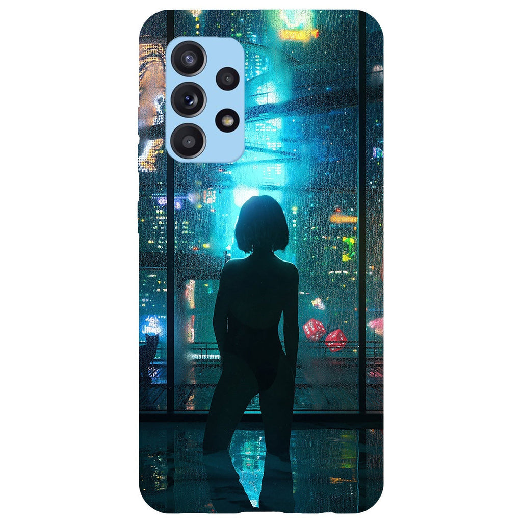 Husa compatibila cu Samsung Galaxy A73 5G model Cyberpunk, Silicon, TPU, Viceversa