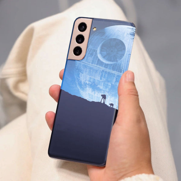 Husa compatibila cu Samsung Galaxy S21 FE model Death Star, Silicon, TPU, Viceversa