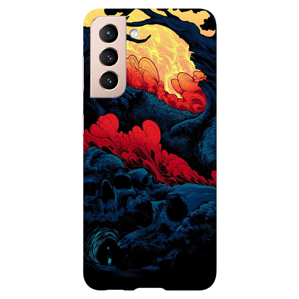 Husa compatibila cu Samsung Galaxy S21 FE model Death forest, Silicon, TPU, Viceversa