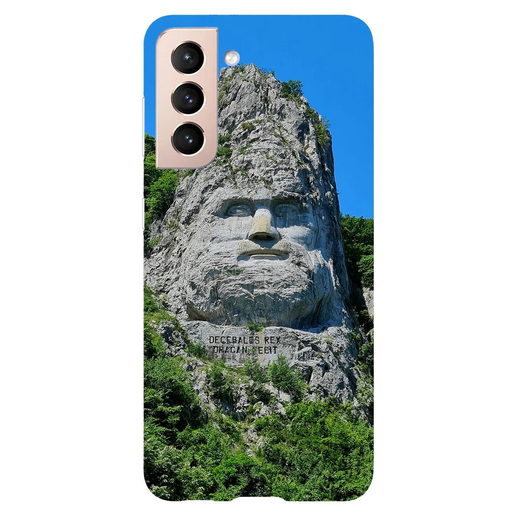 Husa compatibila cu Samsung Galaxy S21 FE model Decebal Rex, Silicon, TPU, Viceversa - Viceversa