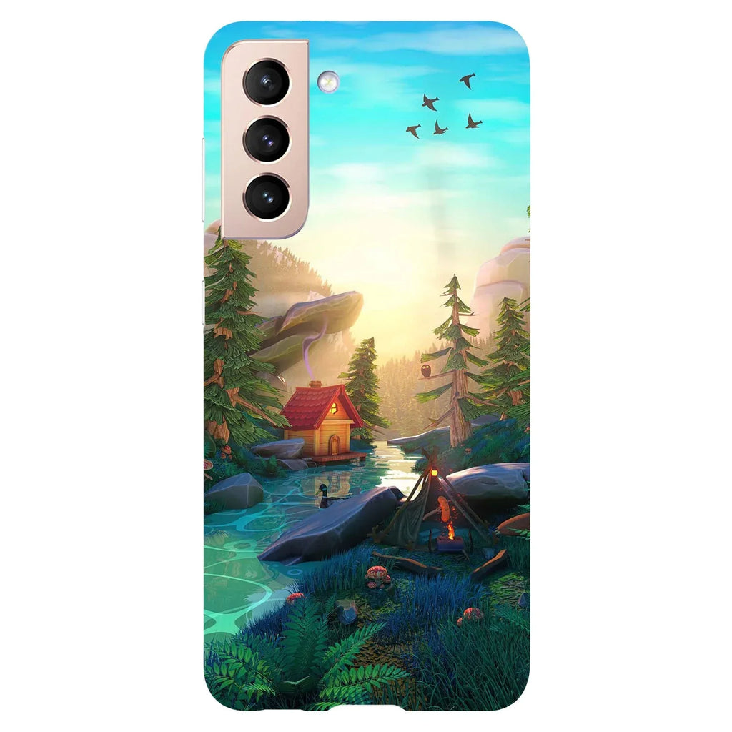 Husa compatibila cu Samsung Galaxy S21 model Deep into nature, Silicon, TPU, Viceversa - Viceversa