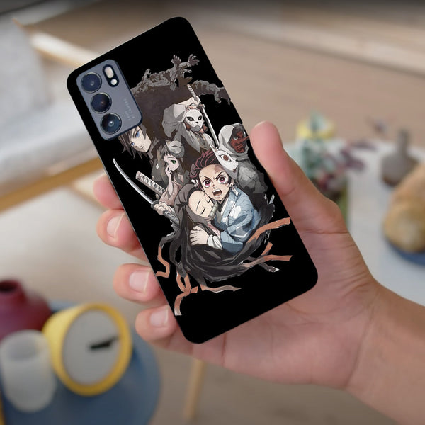 Husa compatibila cu Oppo Reno 5 4G model Demon Slayer Kimetsu no Yaiba, Silicon, TPU, Viceversa
