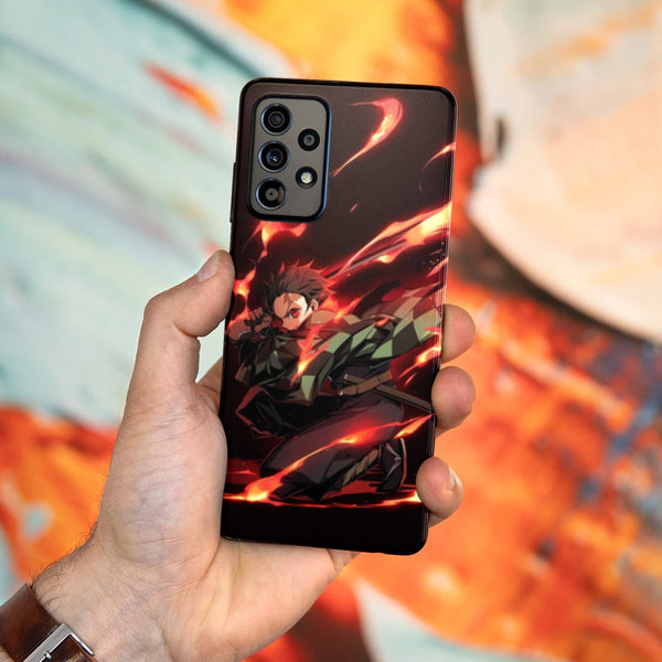 Husa compatibila cu Samsung Galaxy A73 5G model Demon Slayer Tanjiro, Silicon, TPU, Viceversa