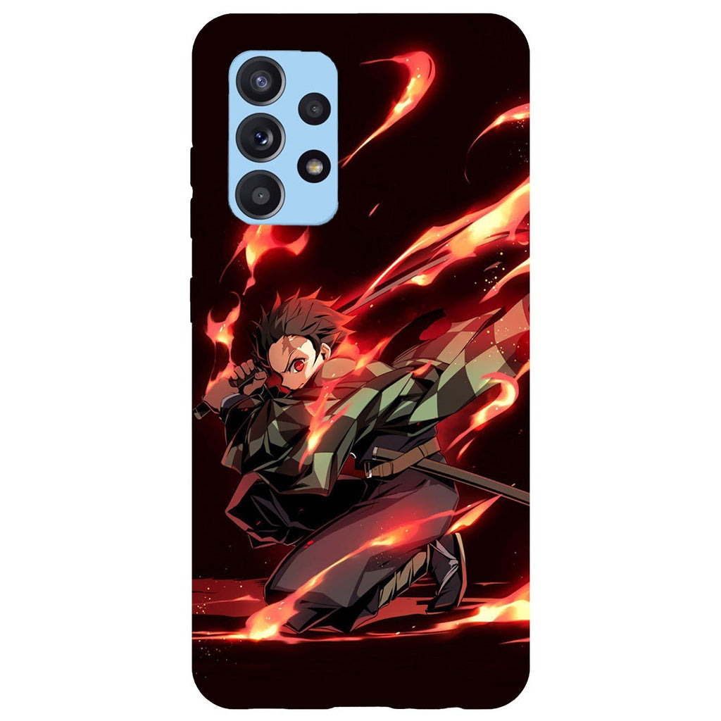Husa compatibila cu Samsung Galaxy A73 5G model Demon Slayer Tanjiro, Silicon, TPU, Viceversa