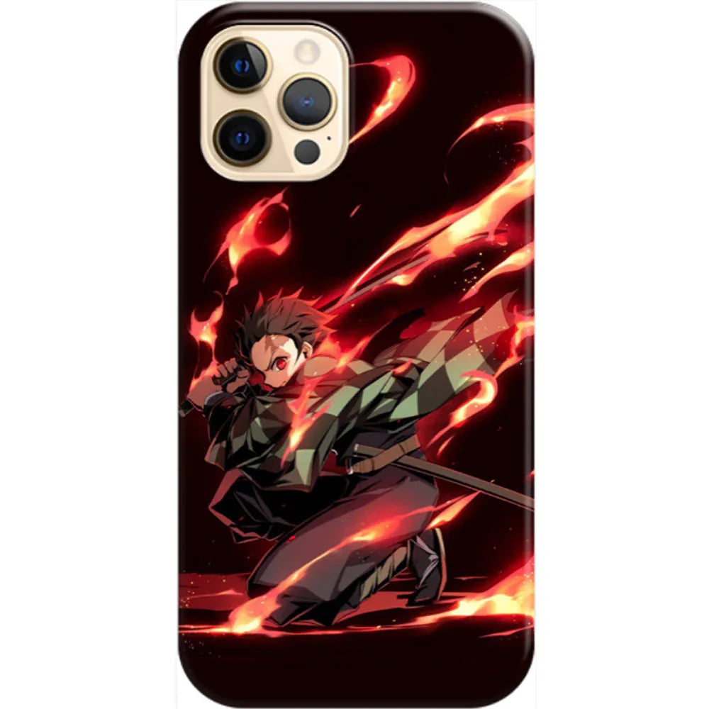 Husa compatibila cu Apple iPhone 14 Plus model Demon Slayer Tanjiro, Silicon, TPU, Viceversa - Viceversa