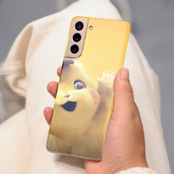 Husa compatibila cu Samsung Galaxy S21 FE model Detective Pikachu, Silicon, TPU, Viceversa