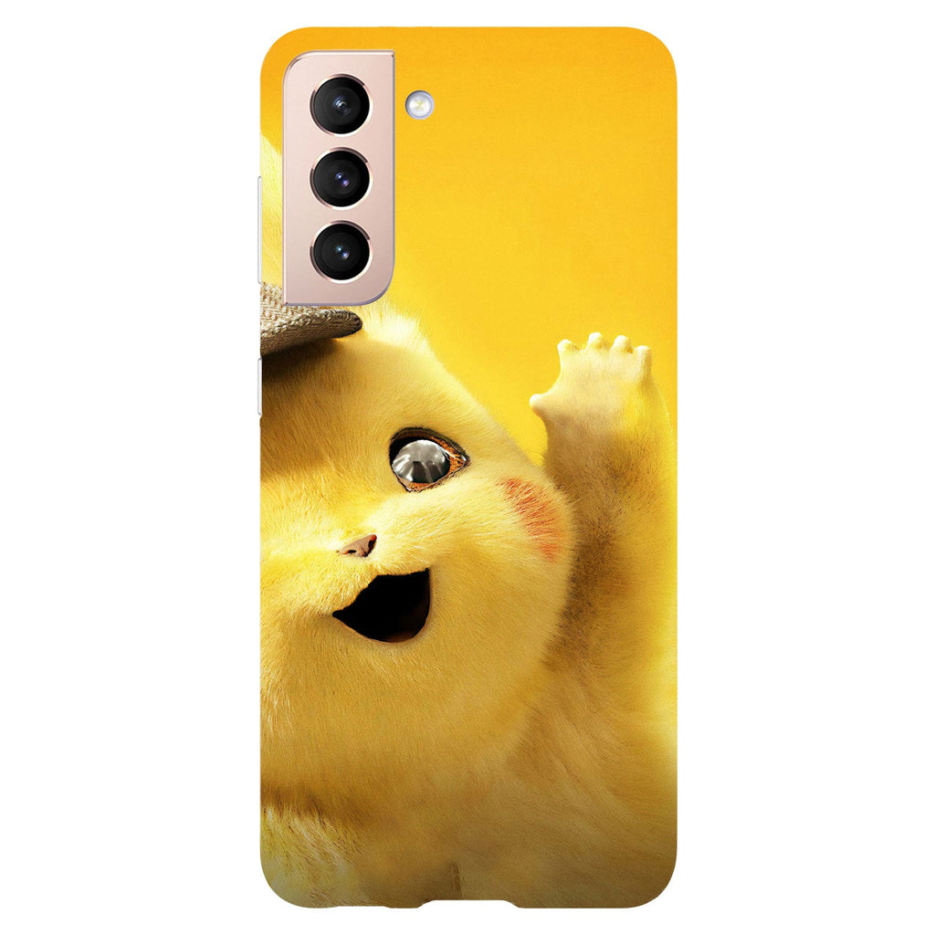 Husa compatibila cu Samsung Galaxy S21 FE model Detective Pikachu, Silicon, TPU, Viceversa