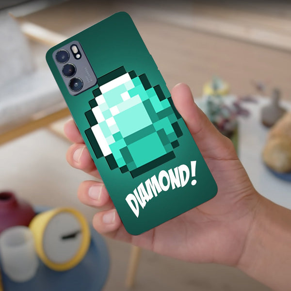 Husa compatibila cu Oppo Reno 5 4G model Diamond, Silicon, TPU, Viceversa