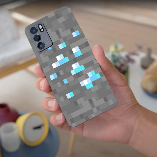 Husa compatibila cu Oppo Reno 5 4G model Diamond Block, Silicon, TPU, Viceversa