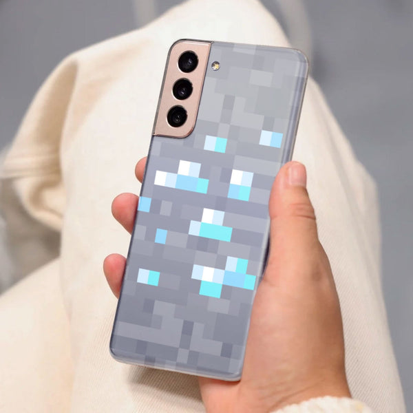 Husa Samsung Galaxy S21 FE model Diamond Block , Silicon, TPU, Viceversa