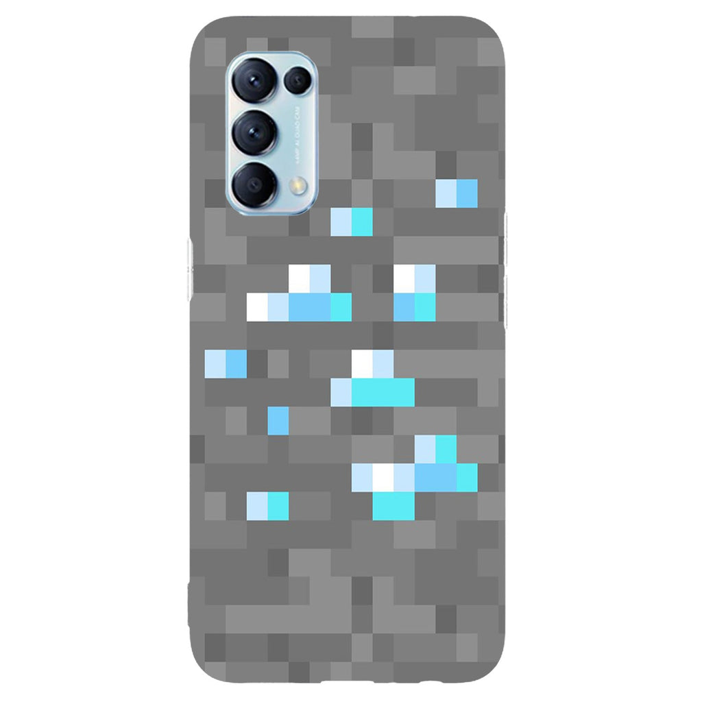 Husa compatibila cu Oppo Reno 5 4G model Diamond Block, Silicon, TPU, Viceversa