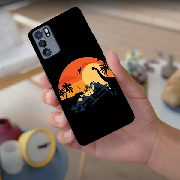 Husa compatibila cu Oppo Find X3 model Dino Land, Silicon, TPU, Viceversa - Viceversa