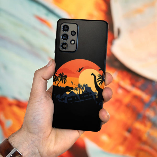 Husa compatibila cu Samsung Galaxy A73 5G model Dino Land, Silicon, TPU, Viceversa