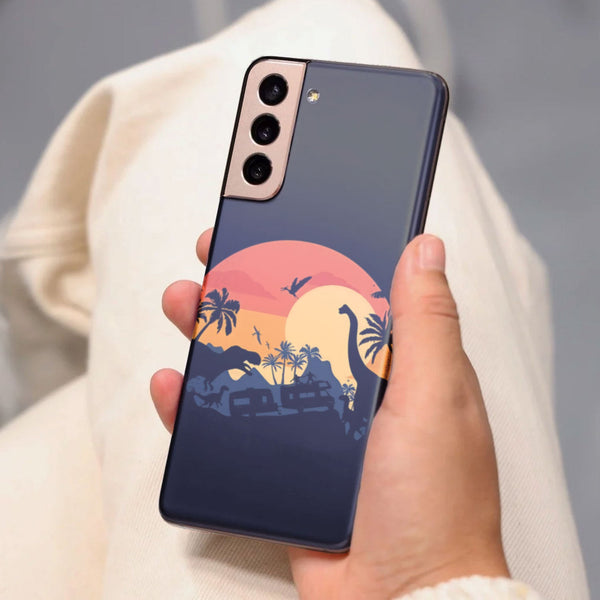 Husa Samsung Galaxy S21 FE model Dino Land, Silicon, TPU, Viceversa