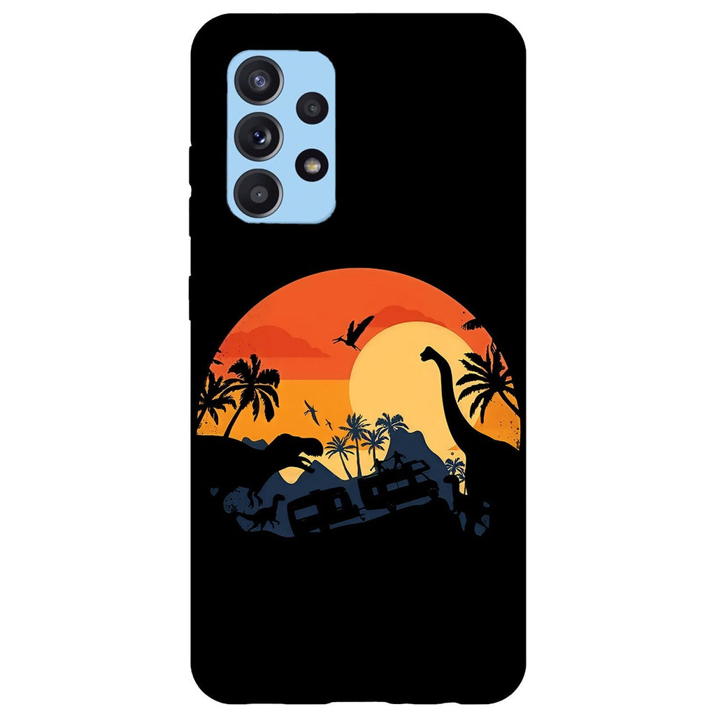 Husa compatibila cu Samsung Galaxy A73 5G model Dino Land, Silicon, TPU, Viceversa