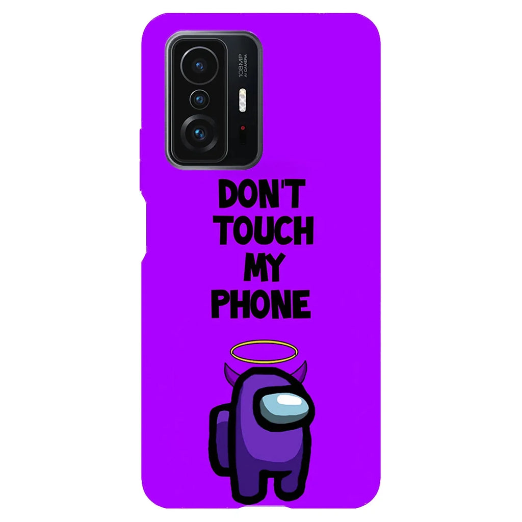 Husa compatibila cu Poco X3 (NFC) model Among Us Don’t Touch My Phone, Silicon, TPU, Viceversa - Viceversa