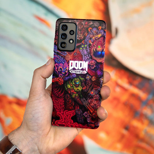 Husa compatibila cu Samsung Galaxy A73 5G model Doom Eternal, Silicon, TPU, Viceversa