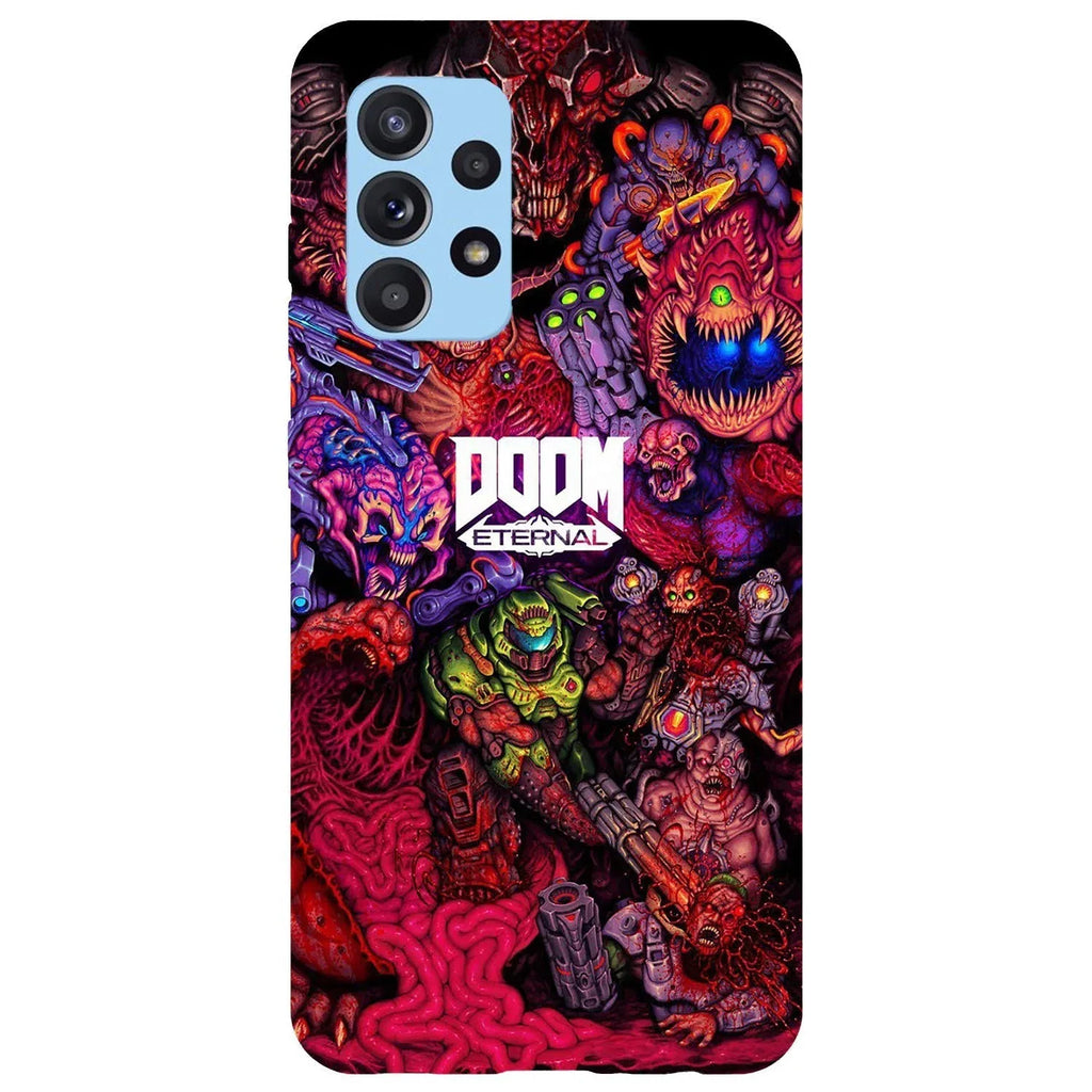 Husa compatibila cu Samsung Galaxy A22 4G model Doom Eternal, Silicon, TPU, Viceversa - Viceversa