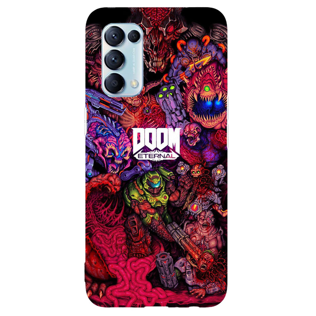 Husa compatibila cu Oppo Reno 5 4G model Doom Eternal, Silicon, TPU, Viceversa