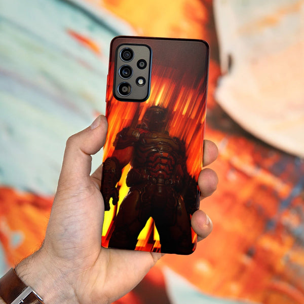 Husa compatibila cu Samsung Galaxy A73 5G model Doom Slayer, Silicon, TPU, Viceversa
