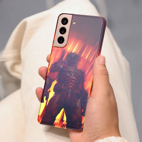 Husa Samsung Galaxy S21 FE model Doom Slayer, Silicon, TPU, Viceversa