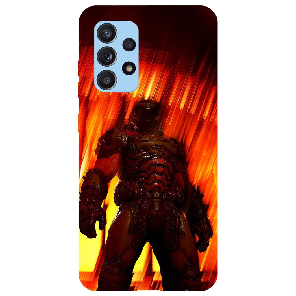Husa compatibila cu Samsung Galaxy A73 5G model Doom Slayer, Silicon, TPU, Viceversa