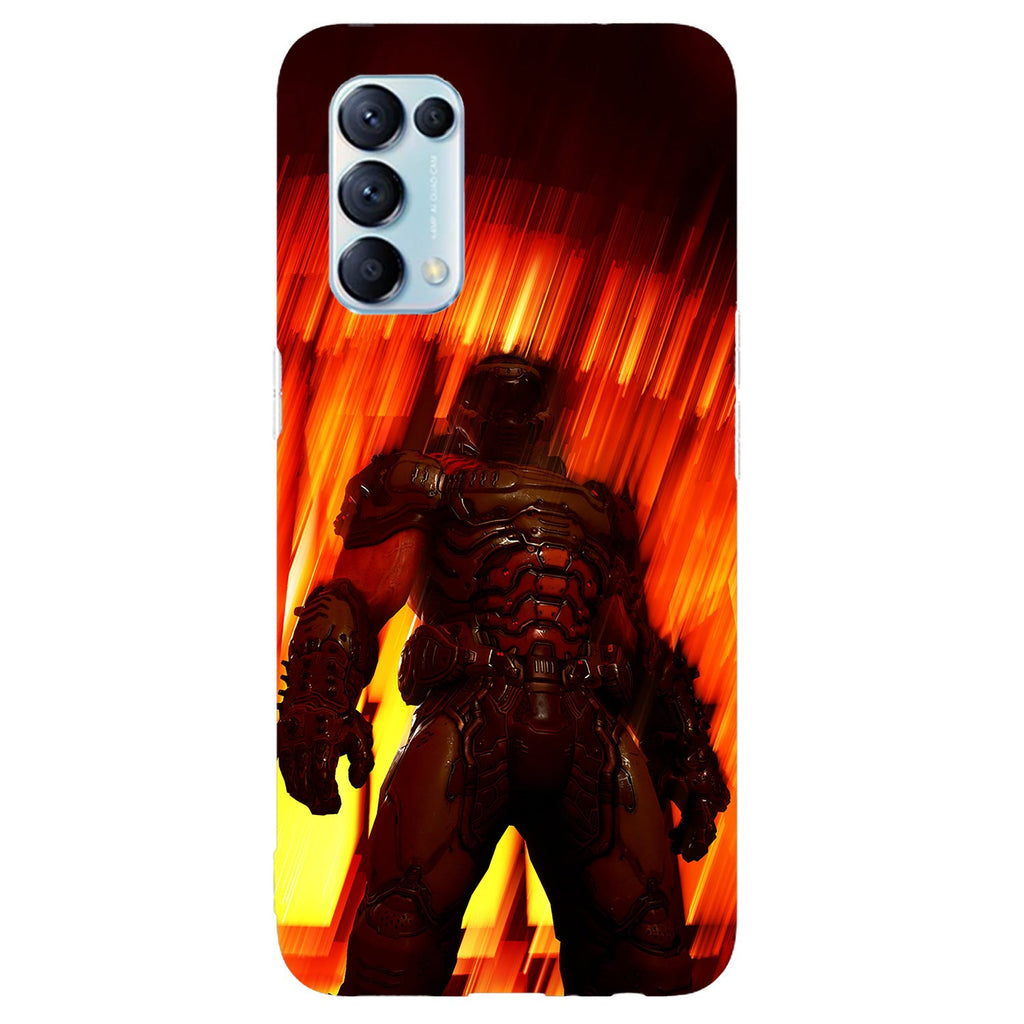 Husa compatibila cu Oppo Reno 5 4G model Doom Slayer, Silicon, TPU, Viceversa