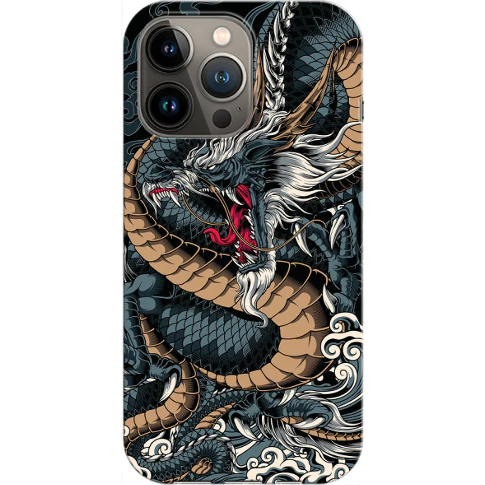 Husa compatibila cu Apple iPhone 14 Pro model Dragon, Silicon, TPU, Viceversa - Viceversa