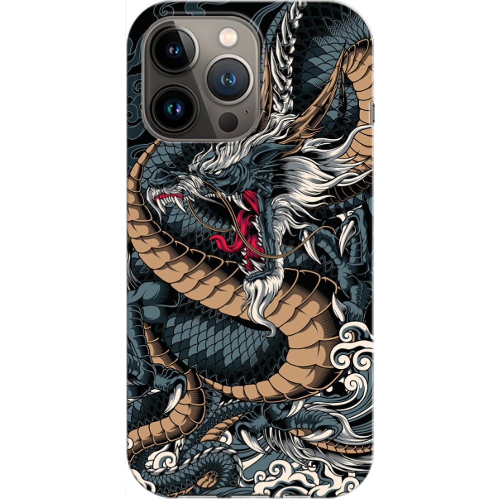Husa Apple iPhone 12 / iPhone 12 Pro model Dragon, Silicon, TPU, Viceversa