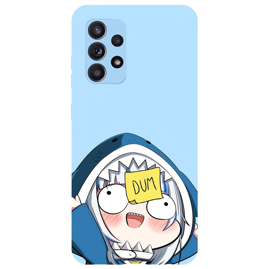 Husa compatibila cu Samsung Galaxy A73 5G model Dummy Shark, Silicon, TPU, Viceversa