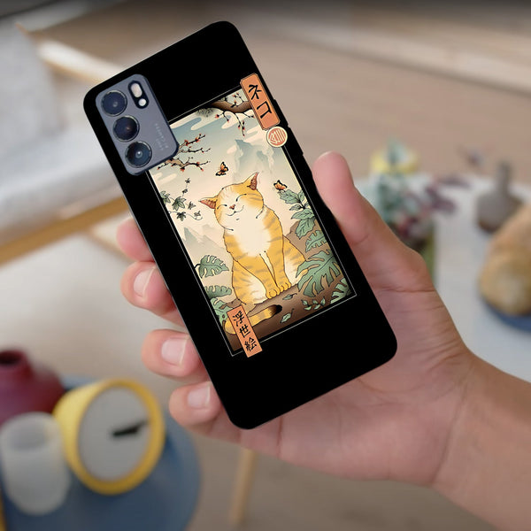 Husa compatibila cu Oppo Reno 5 4G model Edo cat, Silicon, TPU, Viceversa