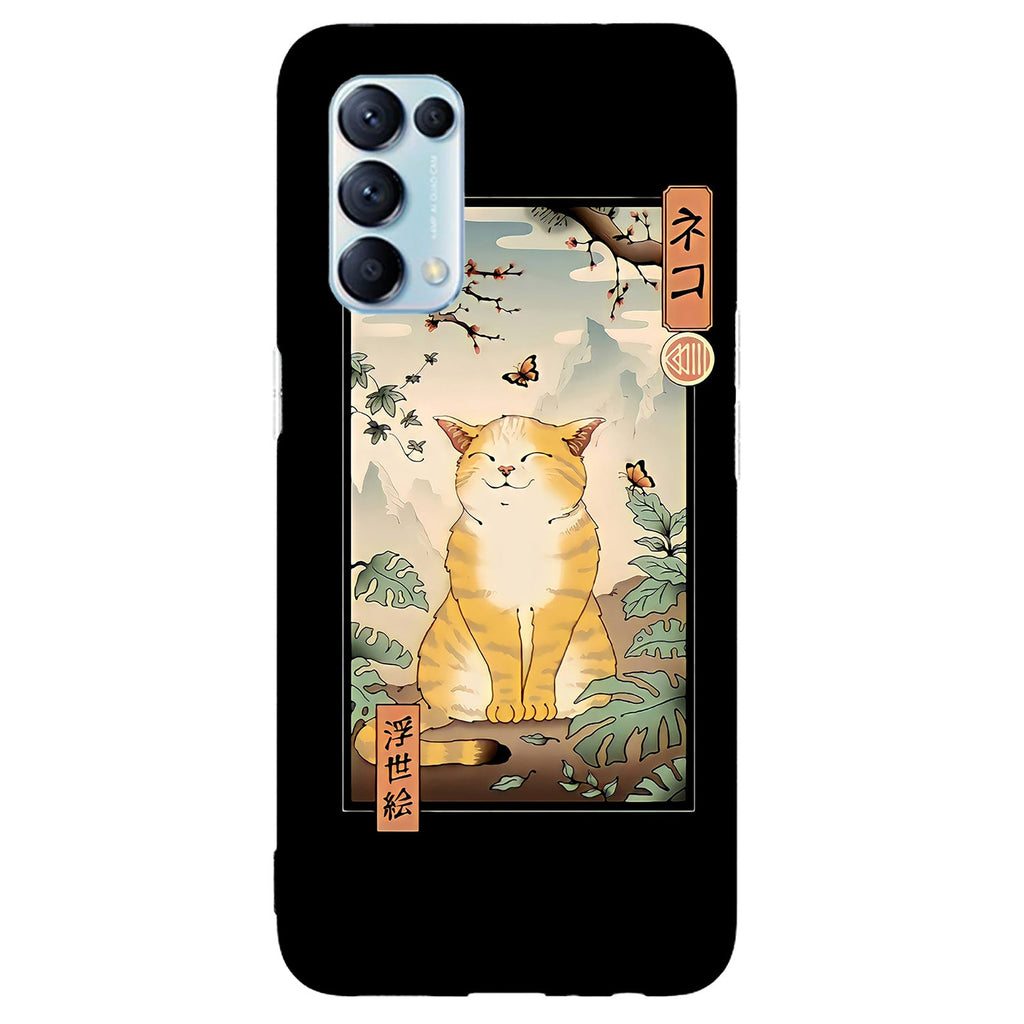 Husa compatibila cu Oppo Reno 5 4G model Edo cat, Silicon, TPU, Viceversa