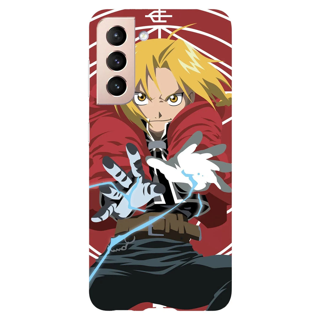 Husa compatibila cu Samsung Galaxy S21 Ultra model Edward Elric Fullmetal Alchemist, Silicon, TPU, Viceversa - Viceversa