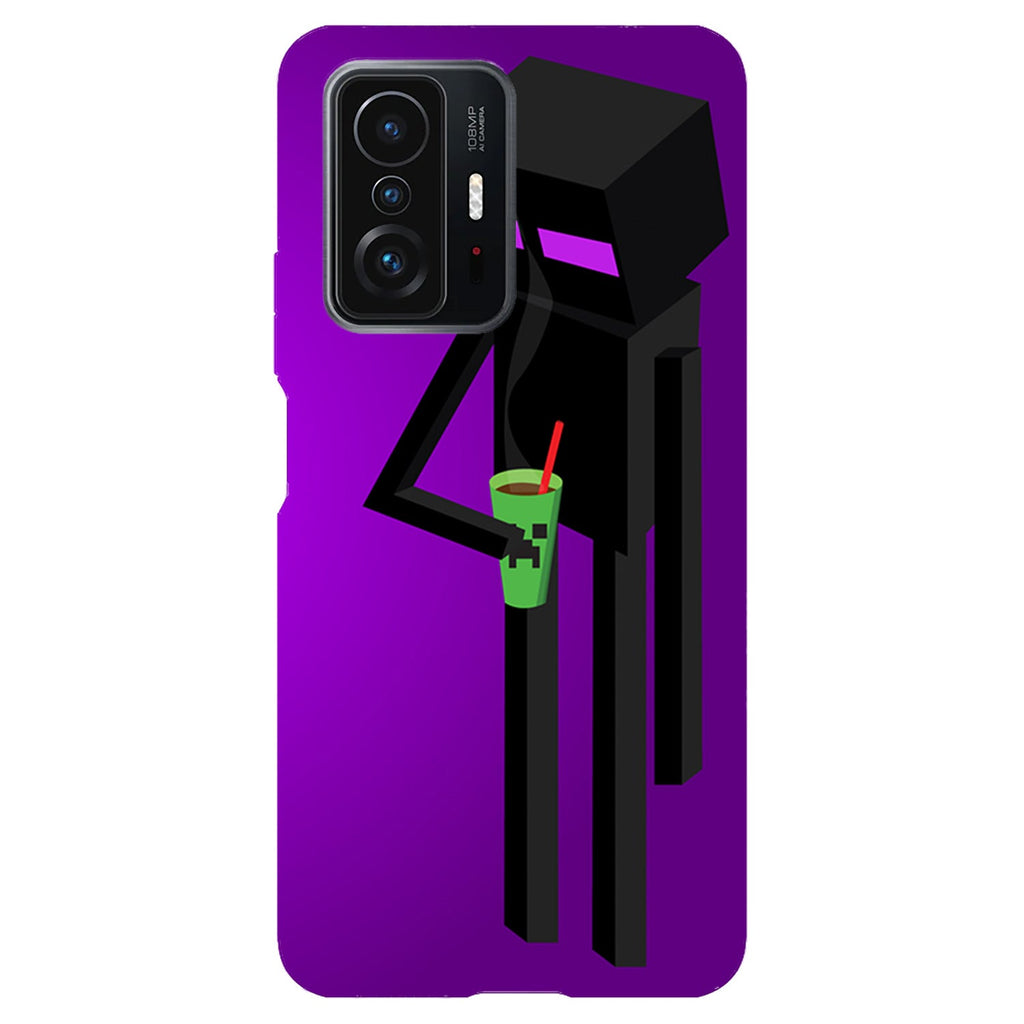 Husa compatibila cu Xiaomi Mi 11 Lite model Enderman, Silicon, TPU, Viceversa