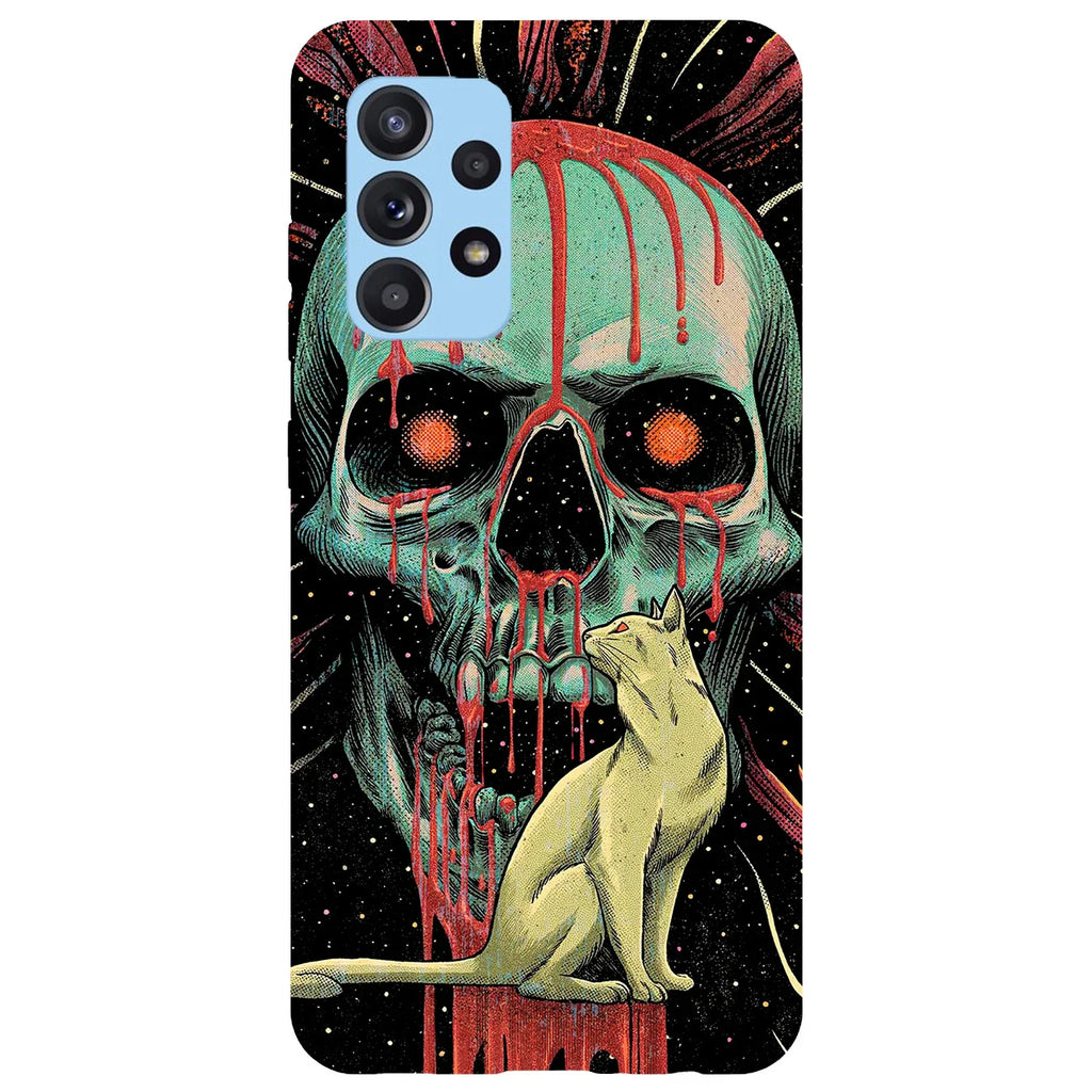 Husa compatibila cu Samsung Galaxy A53 5G model Evil cat, Silicon, TPU, Viceversa - Viceversa