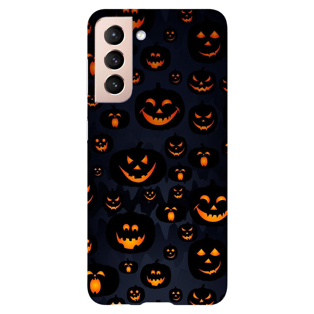 Husa compatibila cu Samsung Galaxy S21 FE model Excited pumpkins, Silicon, TPU, Viceversa