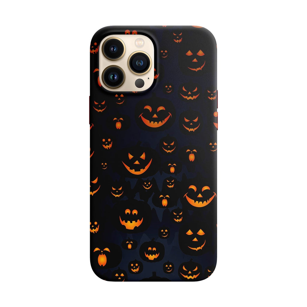 Husa compatibila cu Apple iPhone 14 model Excited pumpkins, Silicon, TPU, Viceversa