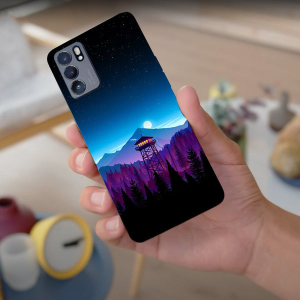 Husa compatibila cu Oppo Reno 5 4G model Firewatch Tower, Silicon, TPU, Viceversa