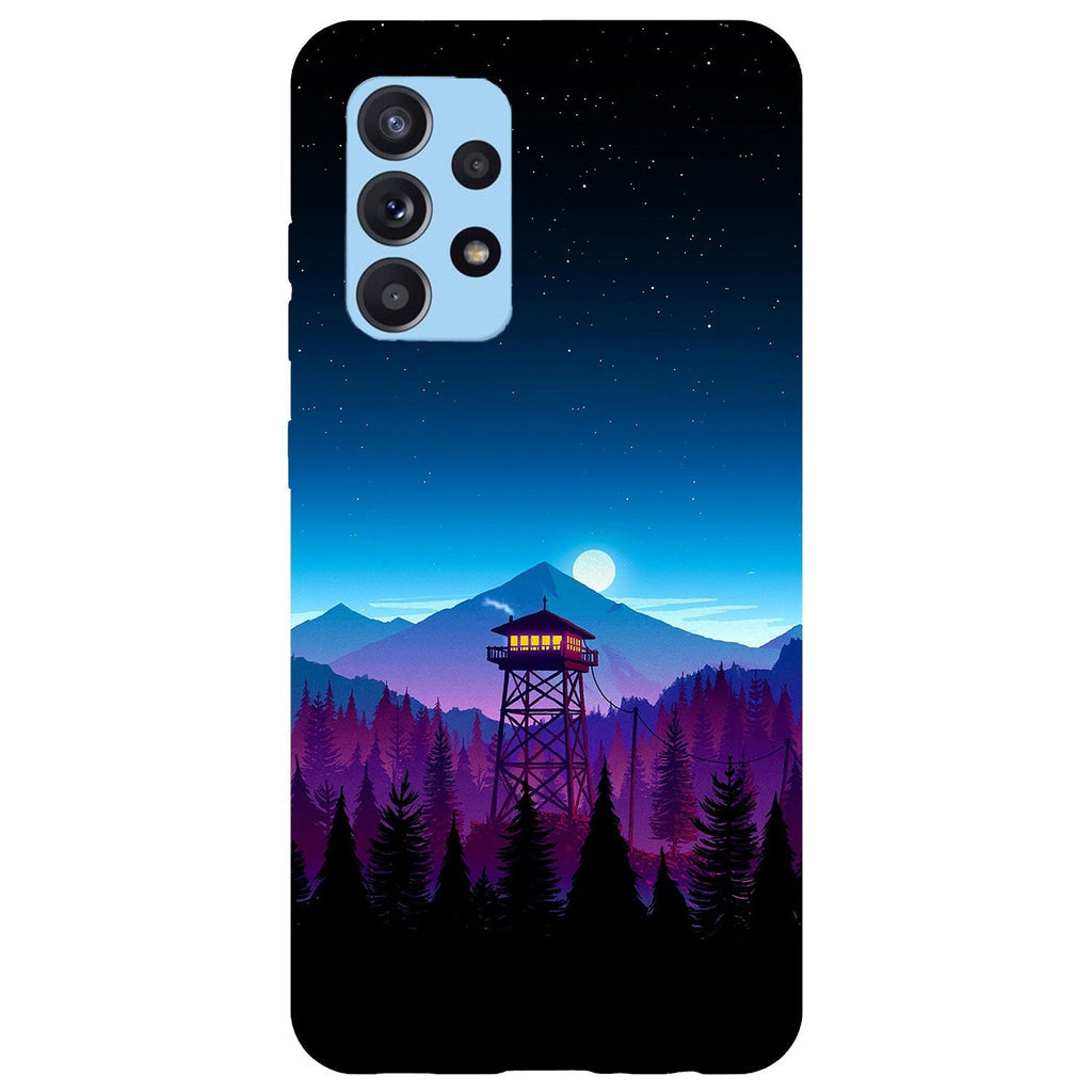 Husa compatibila cu Samsung Galaxy A73 5G model Firewatch Tower, Silicon, TPU, Viceversa