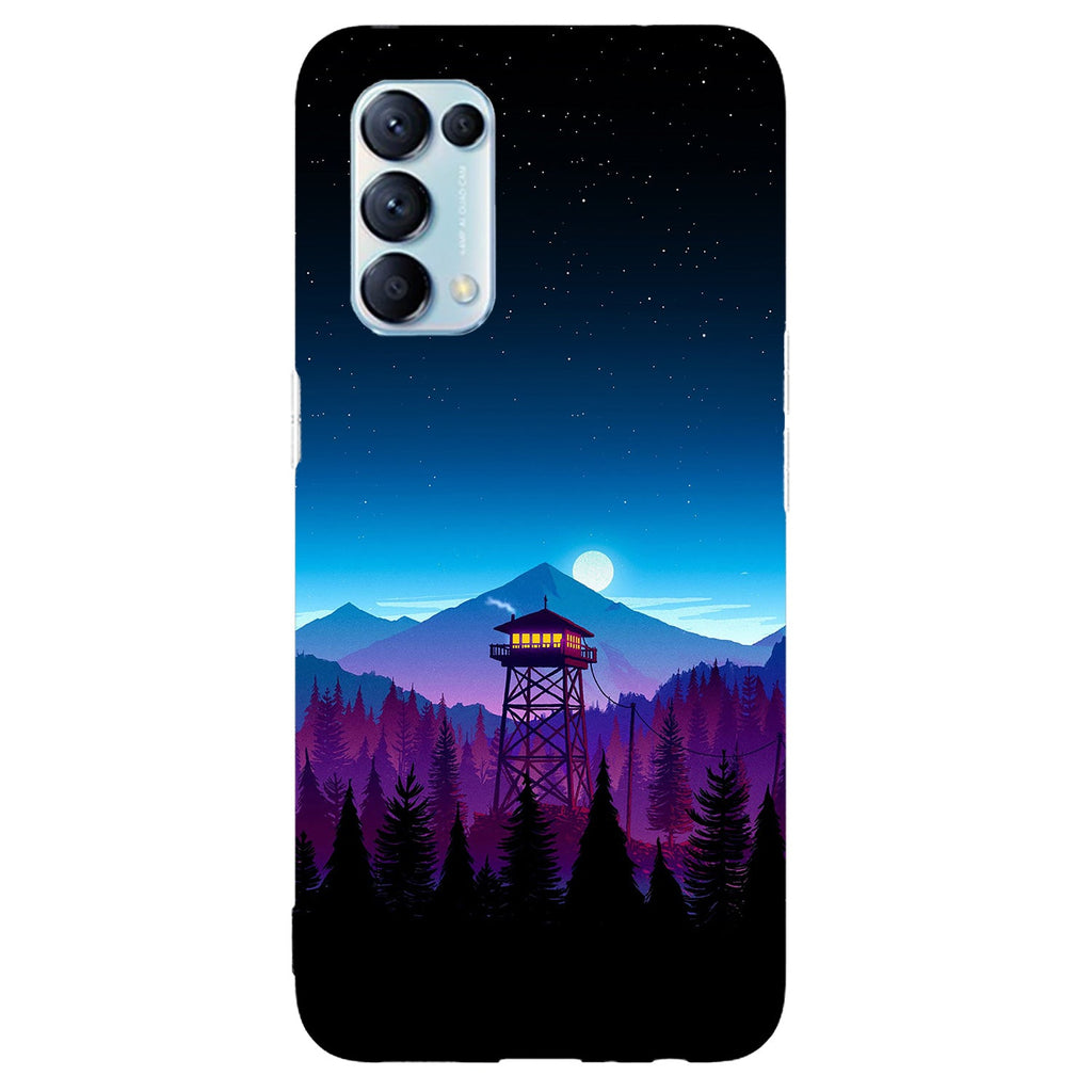 Husa compatibila cu Oppo Reno 5 4G model Firewatch Tower, Silicon, TPU, Viceversa